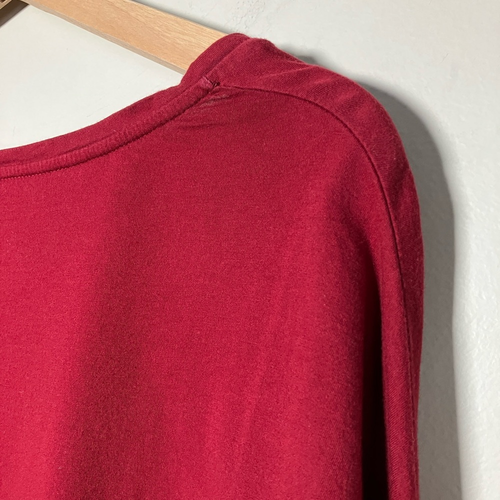 Maison Scotch t-shirt long sleeved tee 100% Cotton Red women’s size S - Picture 8 of 12